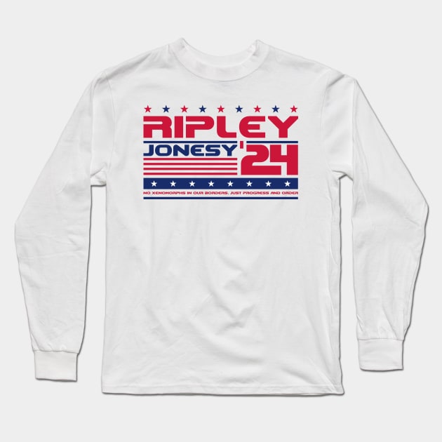 Ripley Jonesy 2024 Presidential Election Long Sleeve T-Shirt by Sachpica